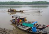 Fishing boats in the  Mekong Delta, Viet Nam